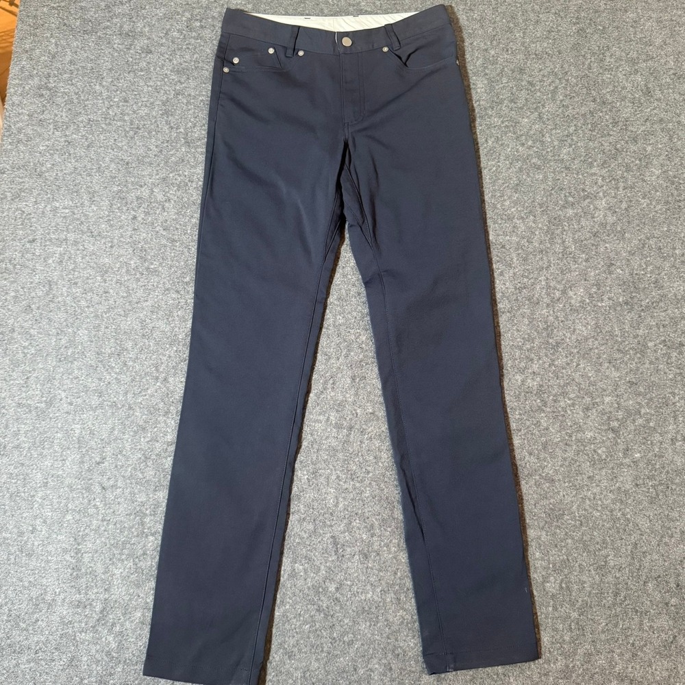 Outlier Mens Navy Blue 5-Pocket Technical Slim Straight Pants Size 30x33 Lux